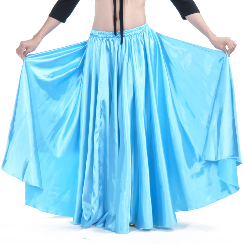 Performance Full Circle Satin Belly Dance Skirt For Ladies Fit US 2-14